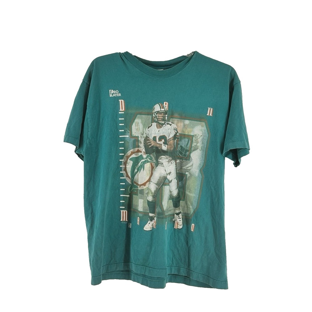 Vintage 90s NFL Miami Dolphins Dan Marino Graphic Single Stitch XL